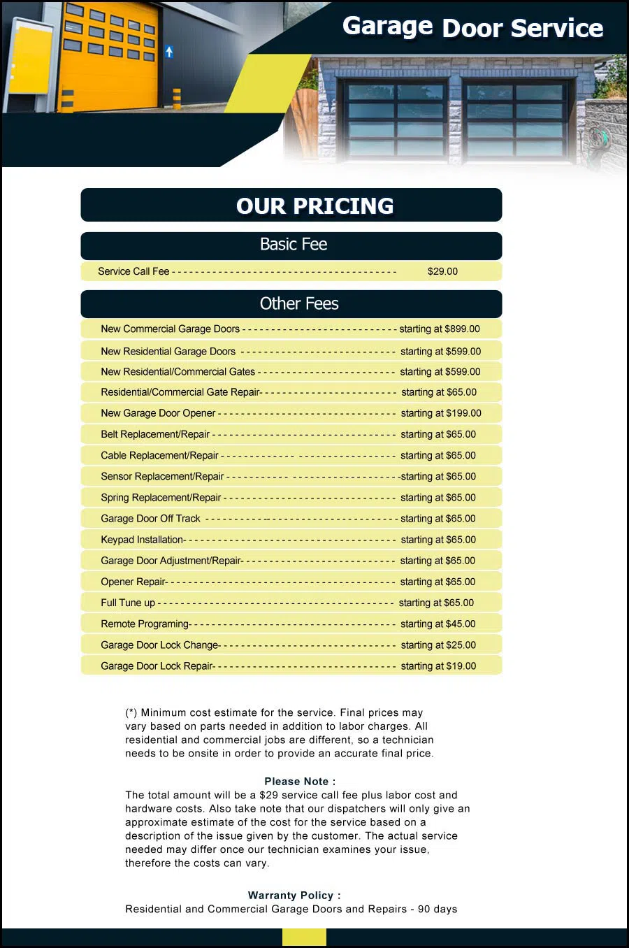 Garage Door & Opener Repairs Long Beach, CA 562-548-1764